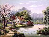 Famous Cottage Paintings - Arbor Cottage